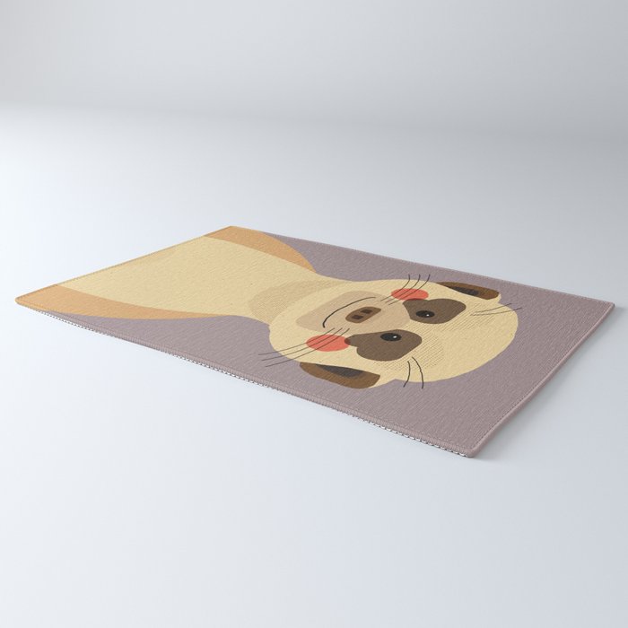 Meerkat, Animal Portrait Rug Gallery Image 3