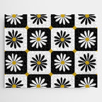 Checkered Daisies - Black & White Jigsaw Puzzle Gallery Image 1