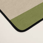 Mid Century Modern Minimalist Abstract Piquet Pattern in Mid Mod Beige Navy Blue Olive Green Desk Mat Gallery Image 4