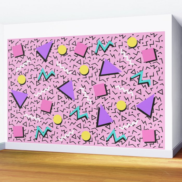 Memphis pattern 123 - 80s / 90s Retro Wall Mural Gallery Image 2