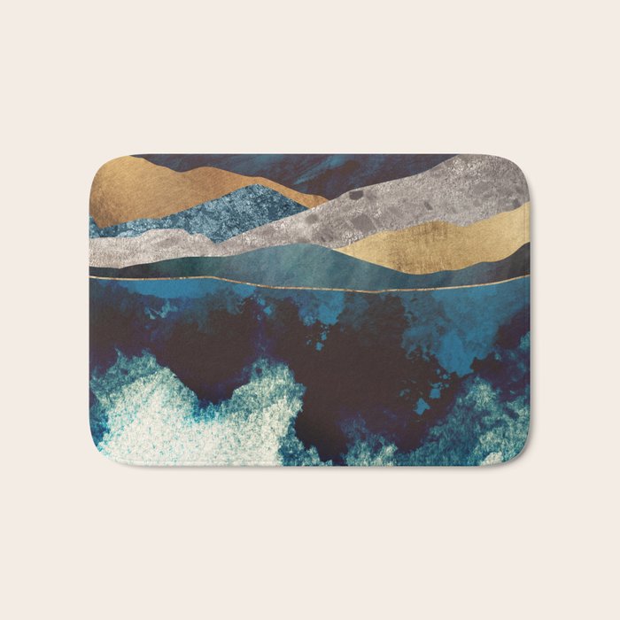 Blue Mountain Reflection Bath Mat Gallery Image 1