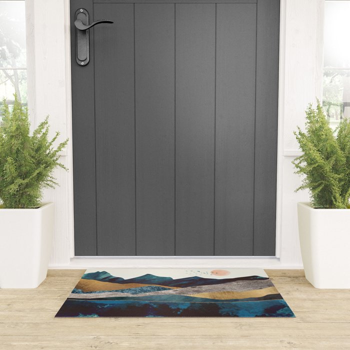 Blue Mountain Reflection Welcome Mat Gallery Image 3