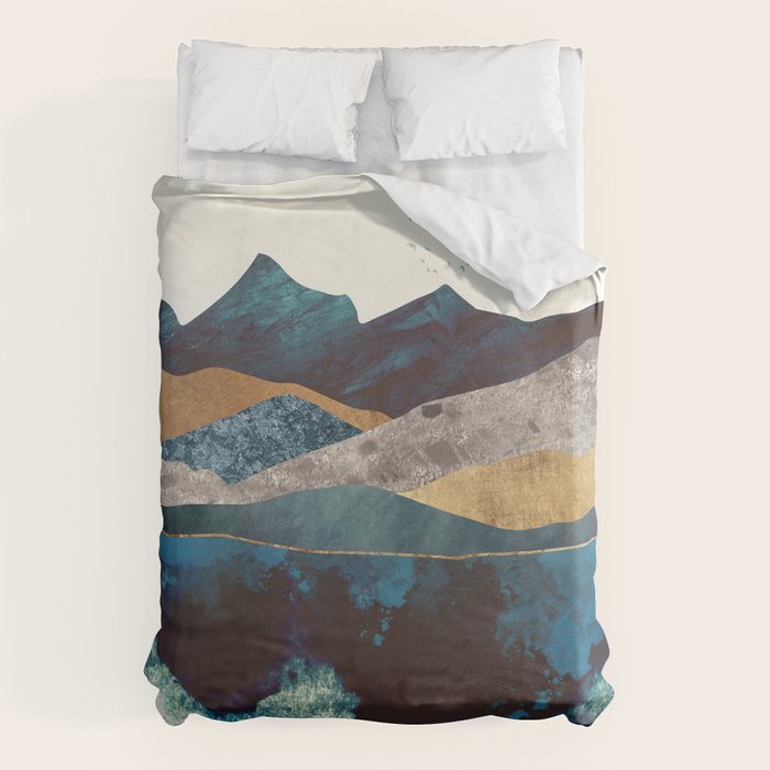 Blue Mountain Reflection Duvet Cover Gallery Image 6