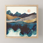 Blue Mountain Reflection Mini Art Print Gallery Image 1