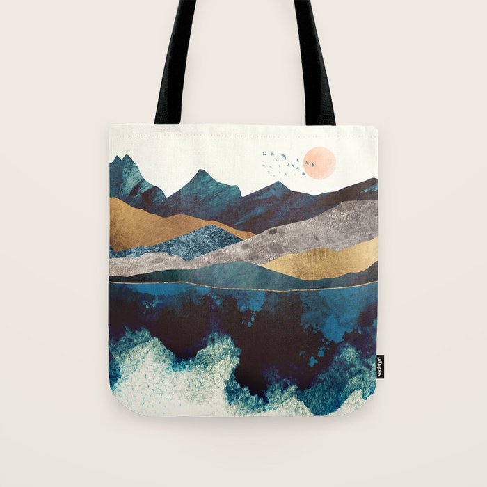 Blue Mountain Reflection Tote Bag Gallery Image 1