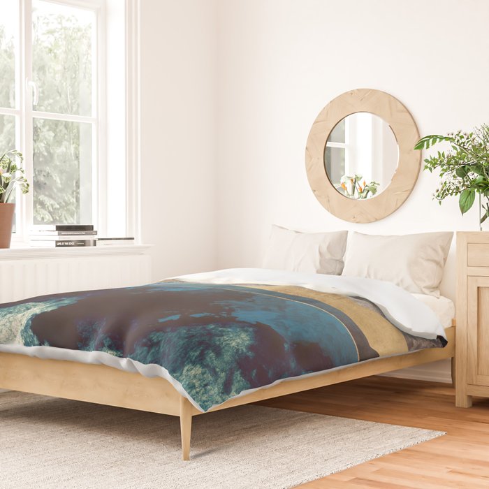 Blue Mountain Reflection Duvet Cover Gallery Image 2