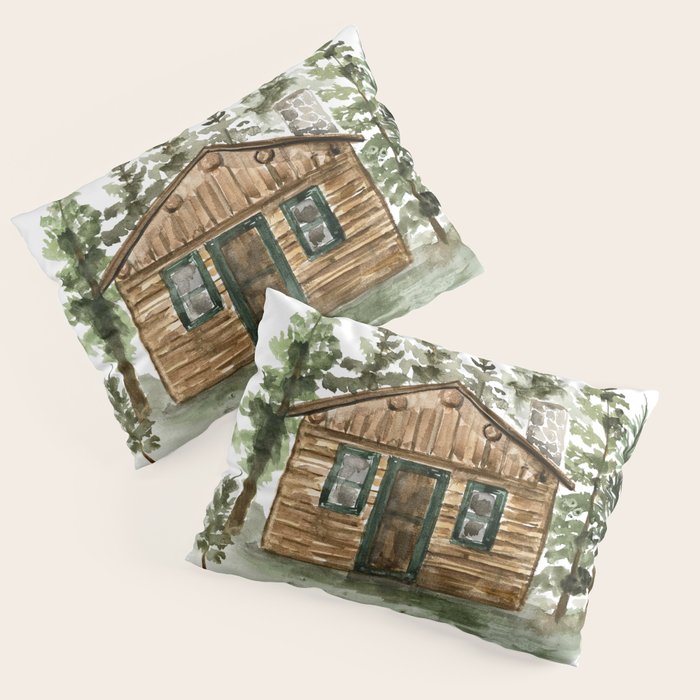 Cabin in the Woods Pillow Sham Gallery Image 3