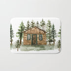 Cabin in the Woods Bath Mat Gallery Image 1