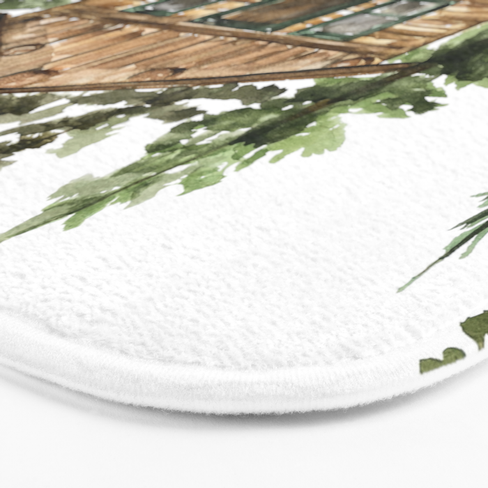 Cabin in the Woods Bath Mat Gallery Image 3