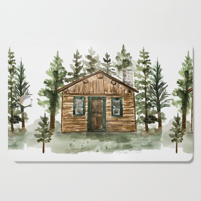 Cabin in the Woods Cutting Board Gallery Image 1