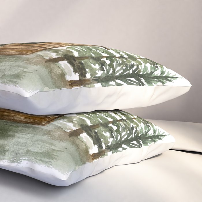 Cabin in the Woods Pillow Sham Gallery Image 3
