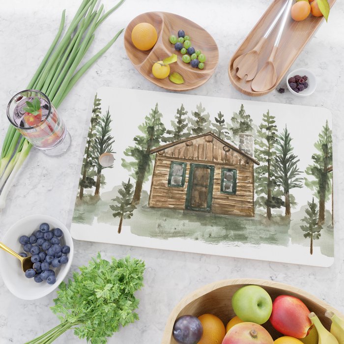 Cabin in the Woods Cutting Board Gallery Image 2