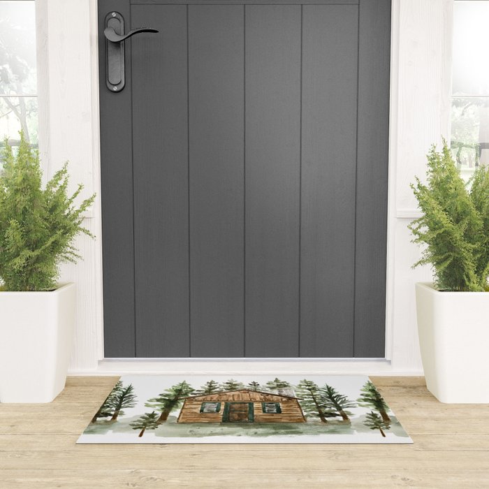 Cabin in the Woods Welcome Mat Gallery Image 3