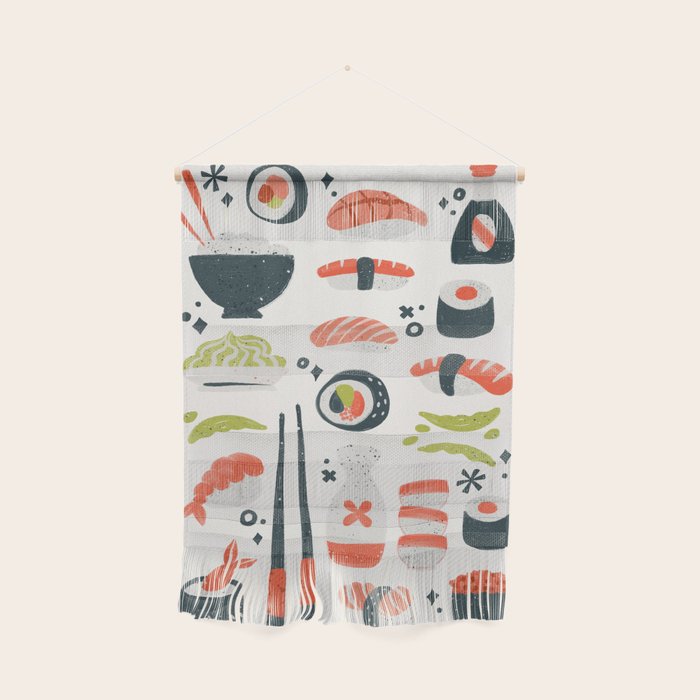 Sushi Dreams - White Wall Hanging Gallery Image 1