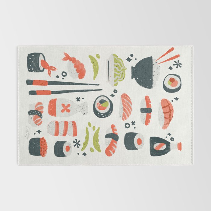 Sushi Dreams - White Rug Gallery Image 2