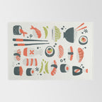 Sushi Dreams - White Rug Gallery Image 2
