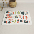 Sushi Dreams - White Rug Gallery Image 1