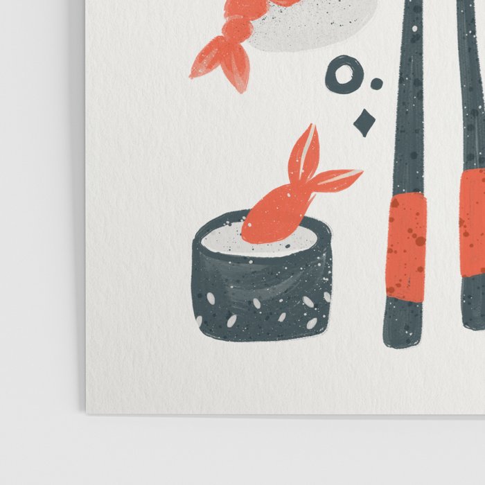 Sushi Dreams - White Poster Gallery Image 3