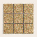 William Morris Pomegranate Fruit Limestone Artichoke Wood Wall Art Gallery Image 1
