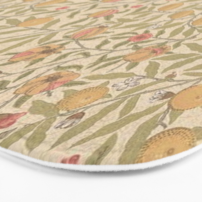 William Morris Pomegranate Fruit Limestone Artichoke Bath Mat Gallery Image 3