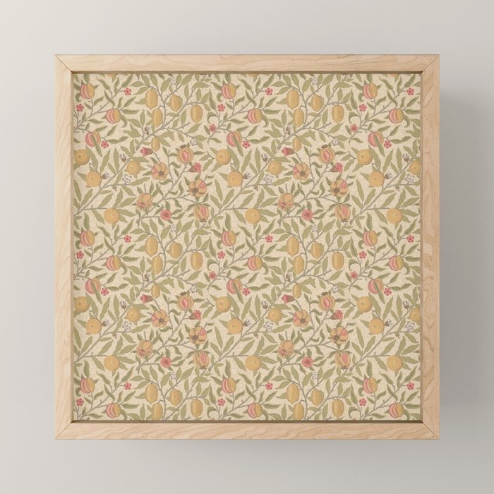 William Morris Pomegranate Fruit Limestone Artichoke Mini Art Print Gallery Image 1