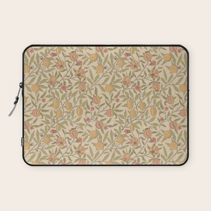 William Morris Pomegranate Fruit Limestone Artichoke Laptop Sleeve Gallery Image 1