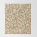 William Morris Pomegranate Fruit Limestone Artichoke Throw Blanket Gallery Image 2