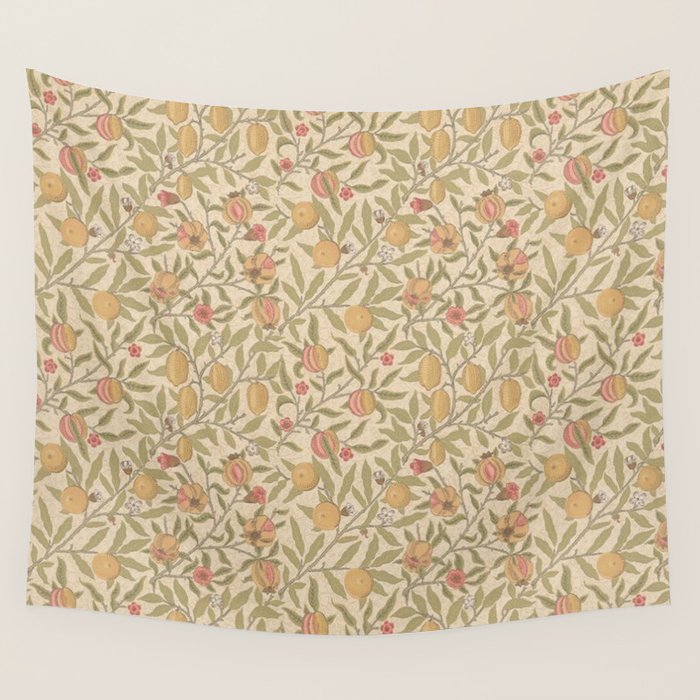 William Morris Pomegranate Fruit Limestone Artichoke Wall Tapestry Gallery Image 4