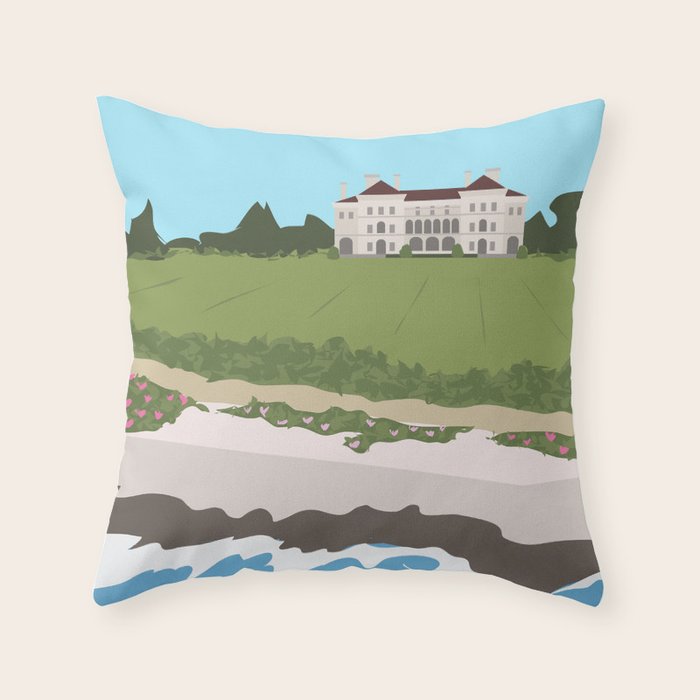 Newport Summer Throw Pillow Gallery Image 1