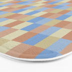 Bold Muted Checks Pattern - Small VII Bath Mat Gallery Image 3