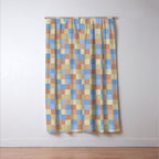 Bold Muted Checks Pattern - Small VII Window Curtain Gallery Image 3