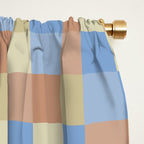 Bold Muted Checks Pattern - Small VII Window Curtain Gallery Image 2