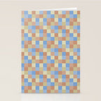 Bold Muted Checks Pattern - Small VII Stationery Card Gallery Image 2