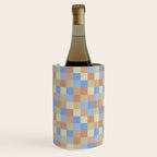 Bold Muted Checks Pattern - Small VII Wine Chiller Gallery Image 3