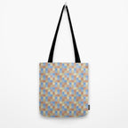 Bold Muted Checks Pattern - Small VII Tote Bag Gallery Image 2
