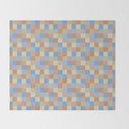 Bold Muted Checks Pattern - Small VII Throw Blanket Gallery Image 2