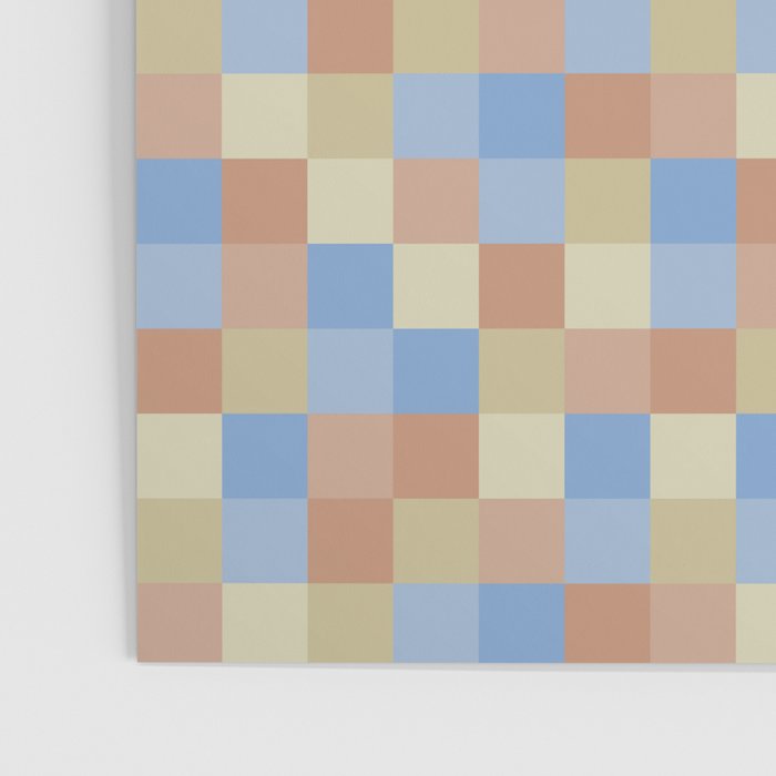 Bold Muted Checks Pattern - Small VII Poster Gallery Image 3