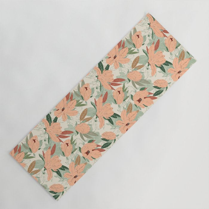 Big floral blossoms MF-24 Yoga Mat Gallery Image 1