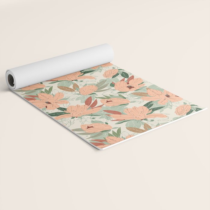 Big floral blossoms MF-24 Yoga Mat Gallery Image 2