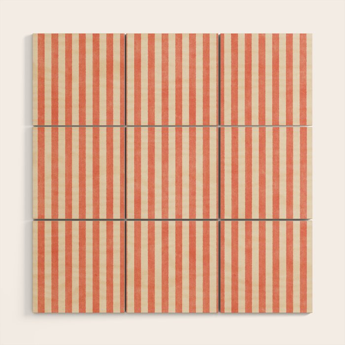STRIPES - 07 - Guava Wood Wall Art Gallery Image 1
