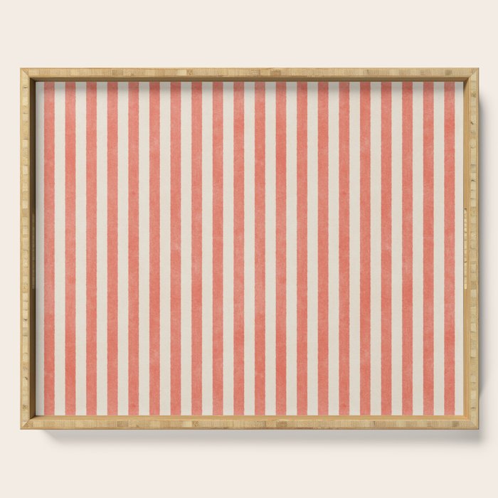 STRIPES - 07 - Guava Serving Tray Gallery Image 1