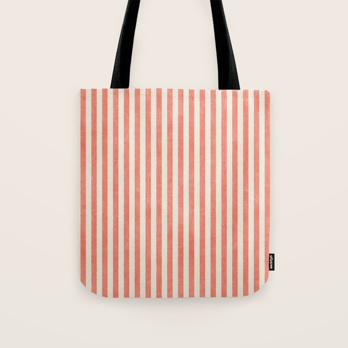 STRIPES - 07 - Guava Tote Bag Gallery Image 1