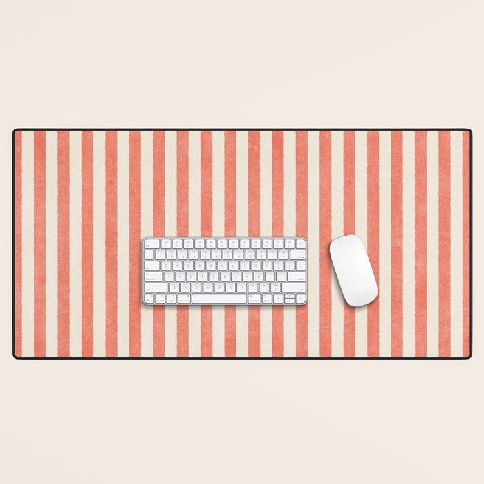 STRIPES - 07 - Guava Desk Mat Gallery Image 1