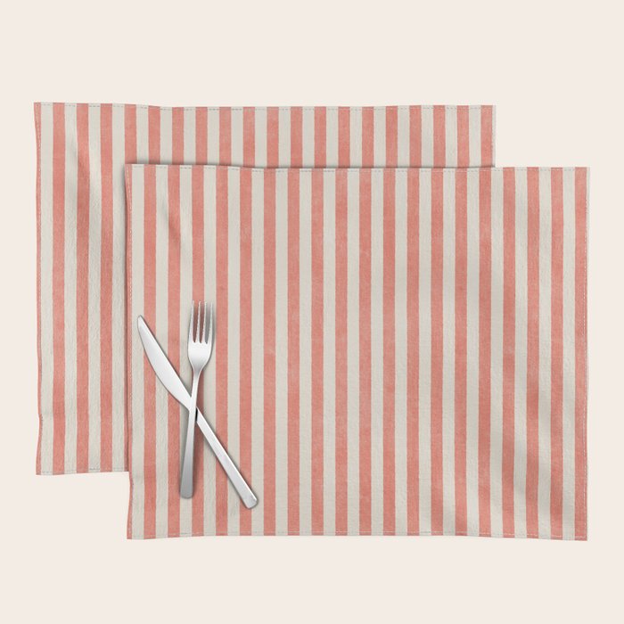 STRIPES - 07 - Guava Placemat Gallery Image 1