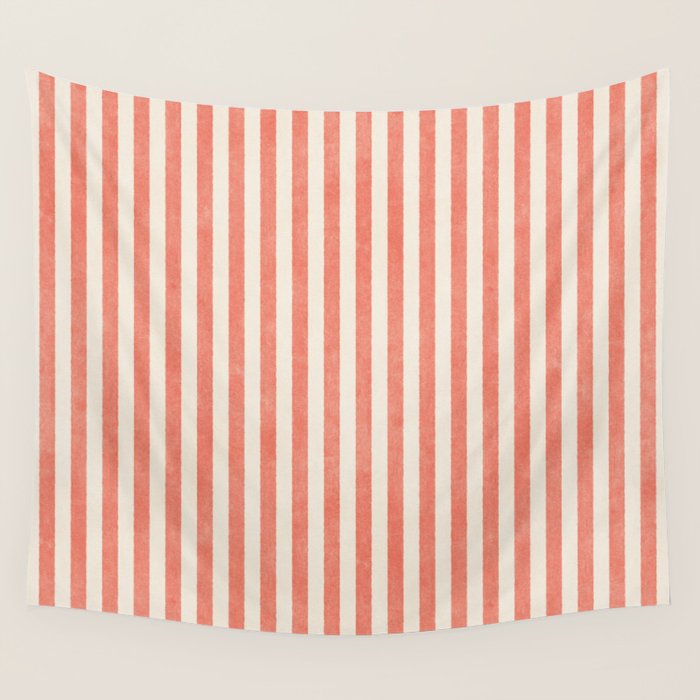 STRIPES - 07 - Guava Wall Tapestry Gallery Image 4