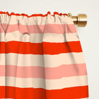Pink, Red and Cream Stripes  Window Curtain Gallery Image 2
