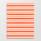 Pink, Red and Cream Stripes  Notebook Gallery Image 4