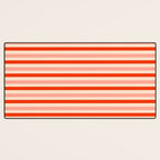Pink, Red and Cream Stripes  Desk Mat Gallery Image 3