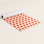 Pink, Red and Cream Stripes  Yoga Mat Gallery Image 2