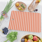 Pink, Red and Cream Stripes  Cutting Board Gallery Image 2